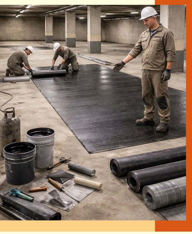 Гидроизоляция паркинга в Сарове от 1250 руб/м² — профессиональная защита | ТепломастерСро