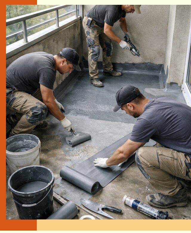 Гидроизоляция балкона в Сарове: надежная защита от протечек