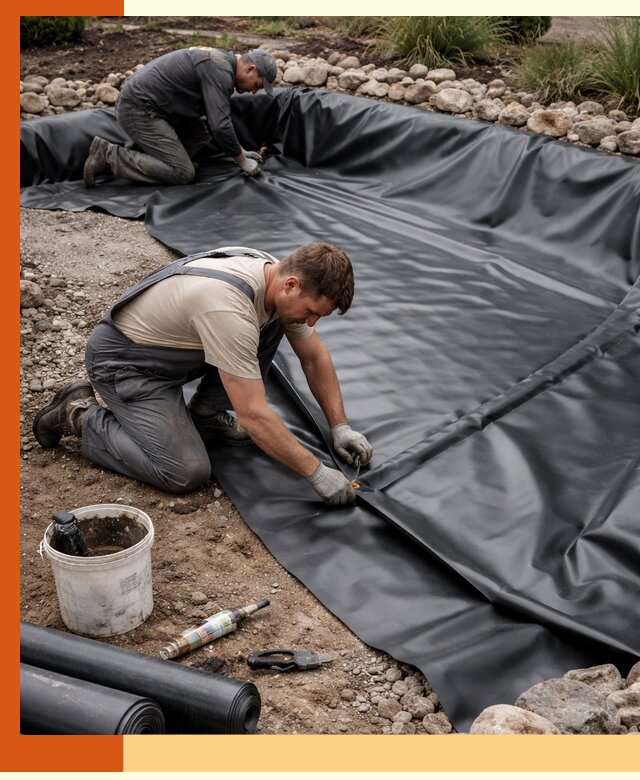 Гидроизоляция пруда в Сарове: надежная защита и герметизация