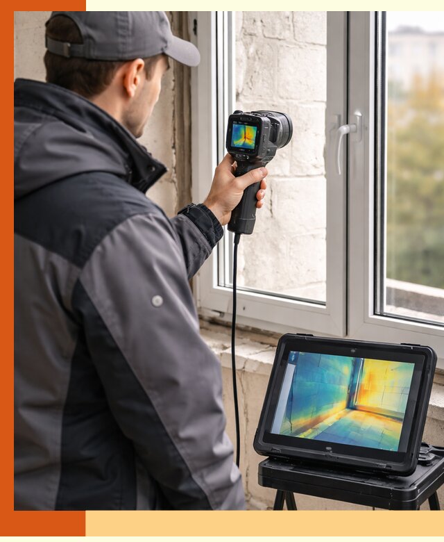 Тепловизионное обследование дома в Сарове для выявления утечек тепла