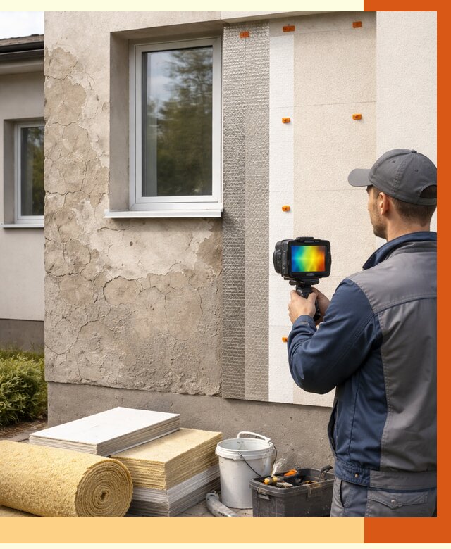 Тепловизионное обследование фасада в Сарове от 4687 руб. под ключ | ТепломастерСро