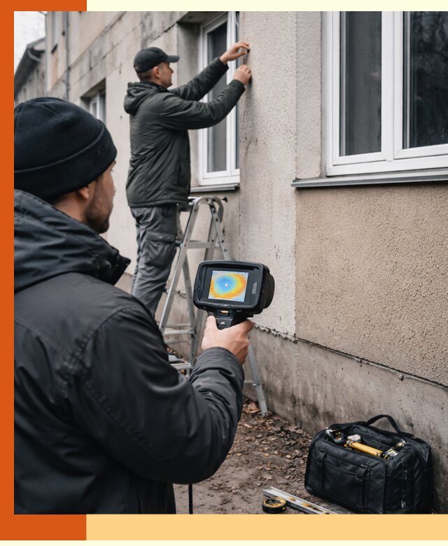 Тепловизионное обследование фасада в Сарове для выявления дефектов