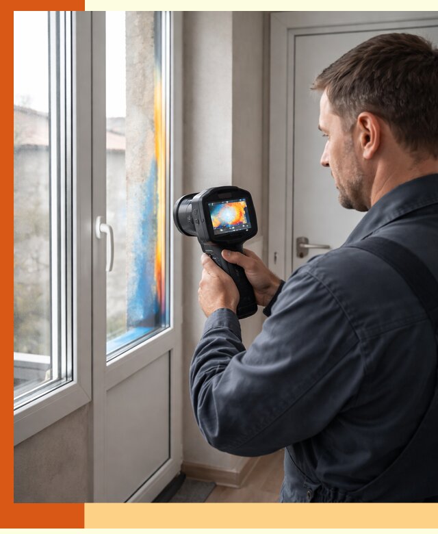 Тепловизионное обследование окон и дверей в Сарове