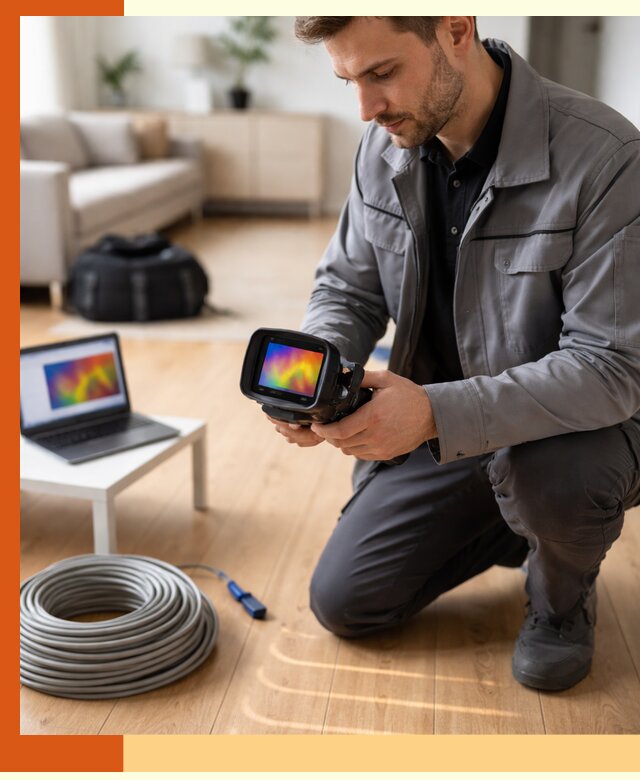 Тепловизионное обследование тёплого пола в Сарове для точной диагностики