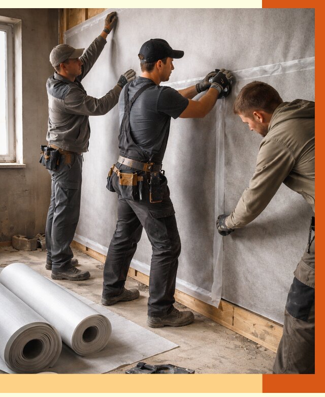 Монтаж ветроизоляции в Сарове от 4687 руб./м2 — профессионально | ТепломастерСро