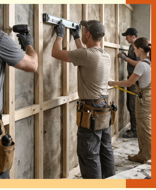 Монтаж обрешетки под утепление в Сарове от 1198 руб/м² | Заказать у ТепломастерСро