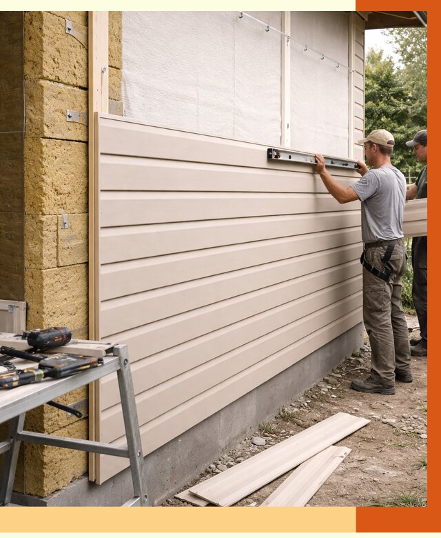 Монтаж сайдинга после утепления в Сарове от 1927 руб. — обшивка и облицовка | ТепломастерСро